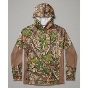 TrueTimber Chiller Camo Hunting Hoodie Mens L Built-In Turtlemask Face Mask